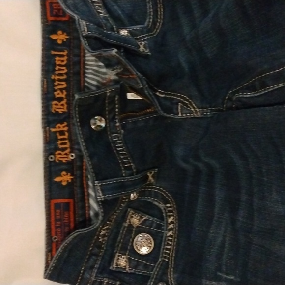 Rock Revival jeans size 28 inseam 31" Bootcut dark blue - Picture 3 of 4